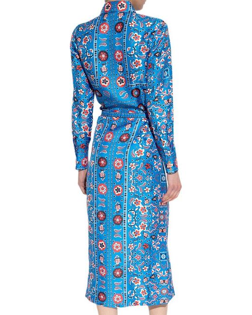 BURRYCO Blue Midi Dress