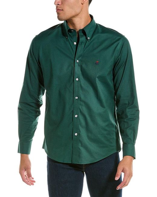 Brooks Brothers Regent Fit Oxford Shirt in Green for Men | Lyst Australia