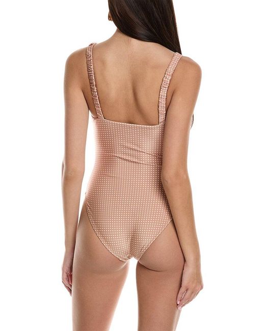 Solid & Striped Brown The Verona One-piece