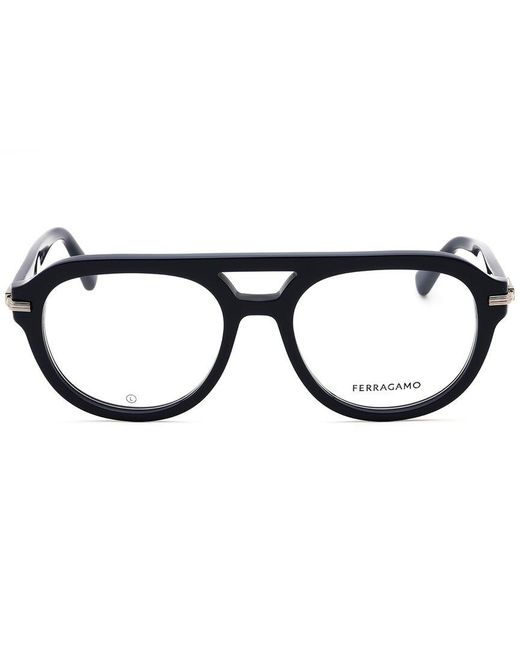 Ferragamo Black 54Mm Optical Frames for men