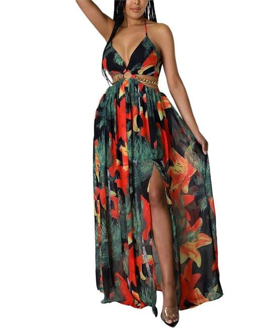 Emma way Red Maxi Dress
