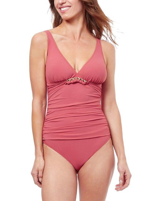 Gottex Red Unchain My Heart D-cup One-piece