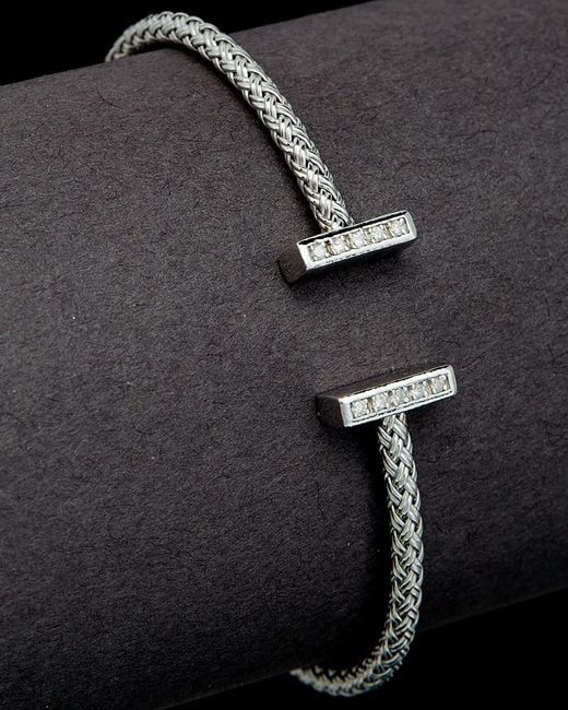 Meshmerise Black 0.15 Ct. Tw. Diamond Cuff