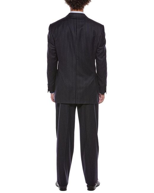 Canali Black 2Pc Wool Suit for men
