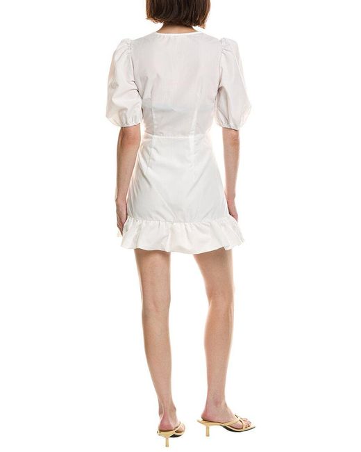 IPPONELLI White Solid Mini Dress