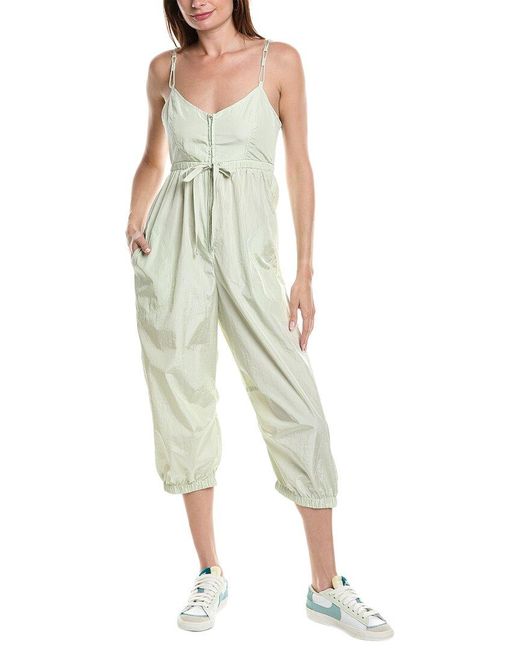 Free People Green Down To Earth Jumpsuit