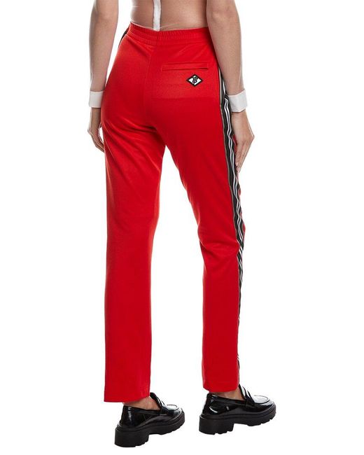 Burberry Red Wool-Trim Pant