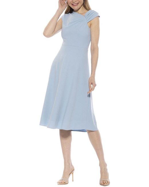 Alexia Admor Blue Mariah A-line Dress