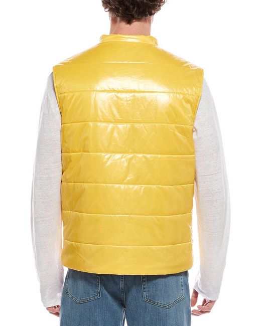 Eleventy Yellow Gilet Vest for men