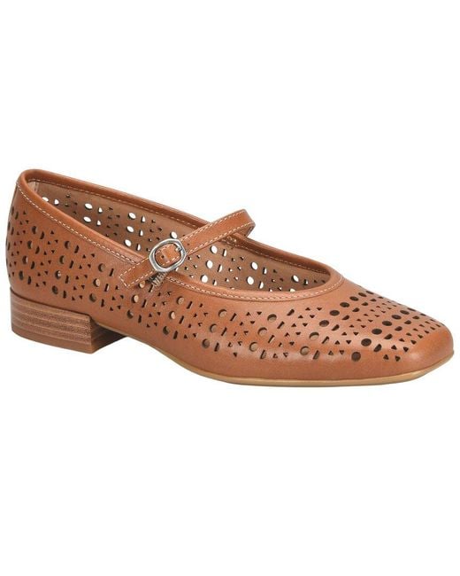 Söfft Brown Ellie Leather Flat