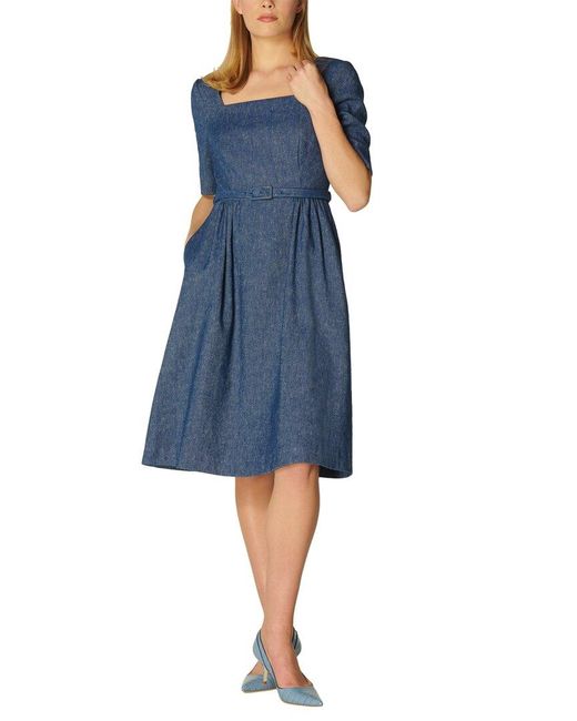 L.K.Bennett Blue Wilson Dress
