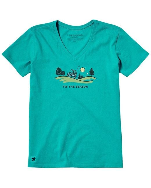 Life Is Good. Blue Crusher Lite T-Shirt