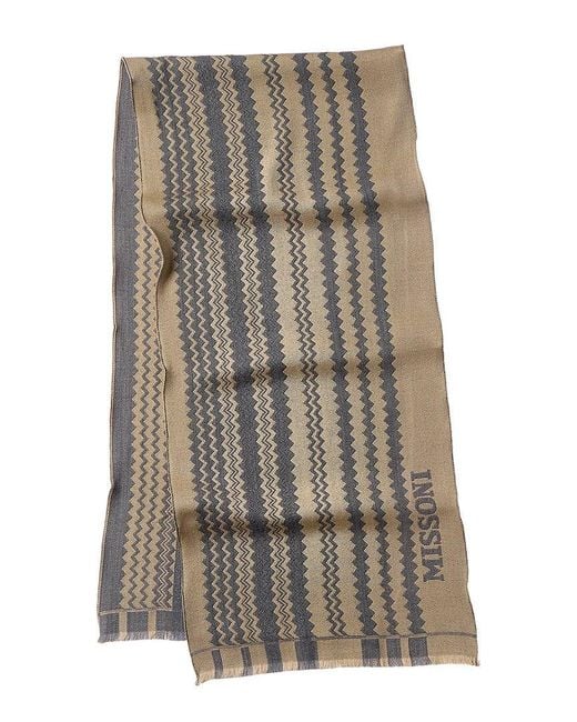 Missoni Brown Wool Scarf