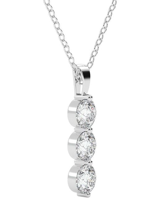 Diamond Select Cuts White 14K 2.00 Ct. Tw. Diamond Pendant Necklace