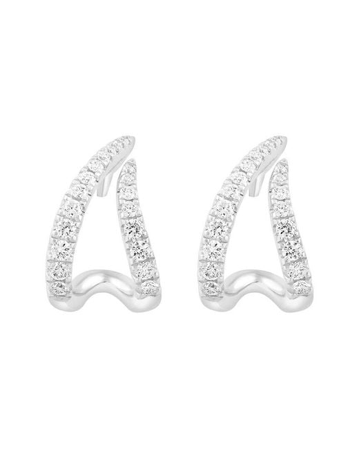 Effy Fine Jewelry White 14K 0.32 Ct. Tw. Diamond Earrings