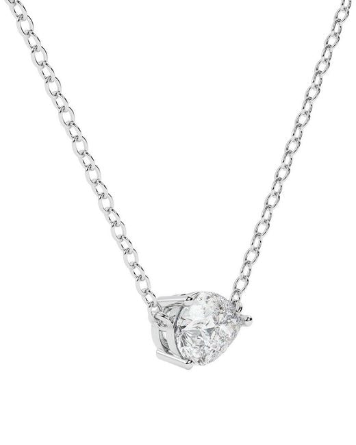 Lab Grown Diamonds Metallic 14K 0.50 Ct. Tw. Lab-Grown Diamond Necklace