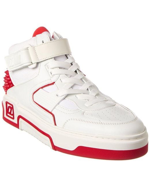 Christian Louboutin White Astroloubi Leather Sneaker for men