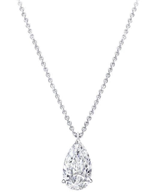 Lab Grown Diamonds Metallic 14K 6.00 Ct. Tw. Lab-Grown Diamond Necklace