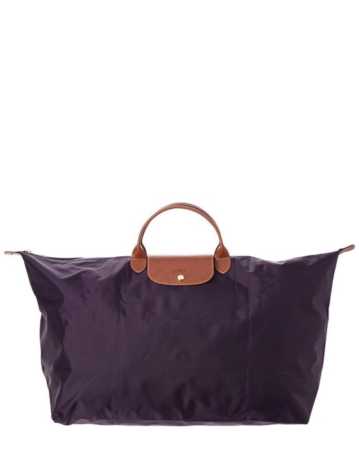 Longchamp Le Pliage Extra Large Nylon Travel Bag in Purple Lyst