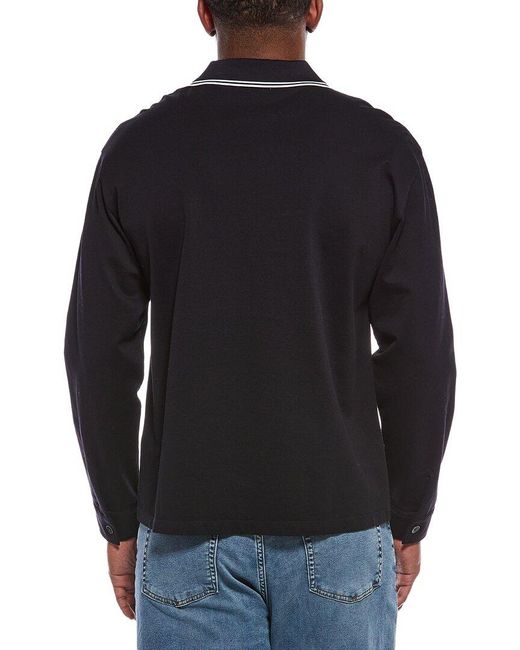 FRAME Black Pique Polo Shirt for men