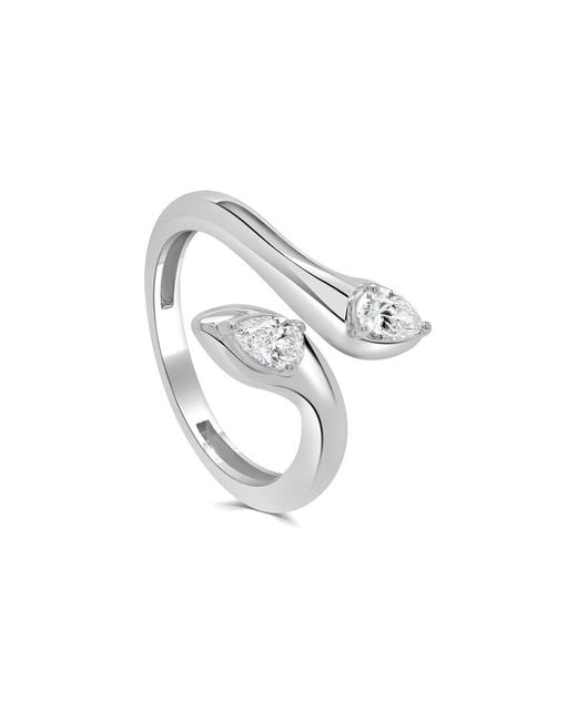 Sabrina Designs White 14K 0.38 Ct. Tw. Diamond Bypass Ring