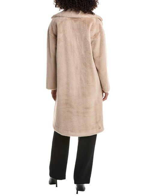 Joseph Ribkoff Natural Faux Fur Coat