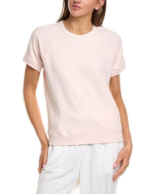 James Perse White Raglan Pullover