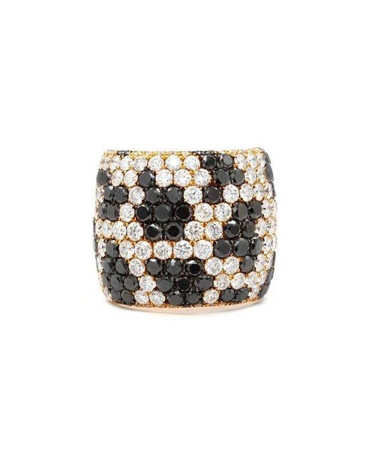 Diana M White Fine Jewelry 18k 6.52 Ct. Tw. Diamond Half-set Ring