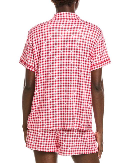 Z Supply Red Gingham Pajama Top