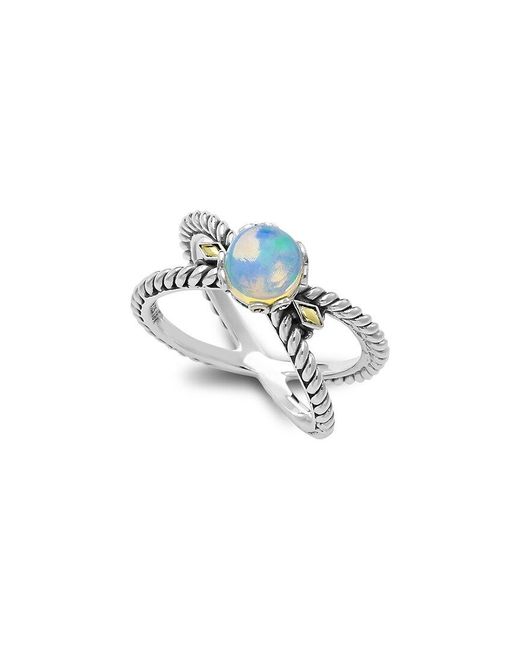 Samuel B. White 18K & 0.80 Ct. Tw. Opal X Ring