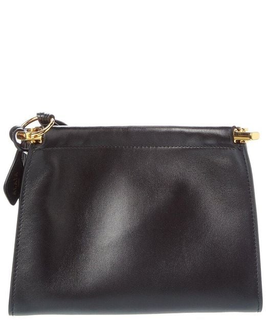 Alaïa Black Alaïa Le Click Leather Shoulder Bag