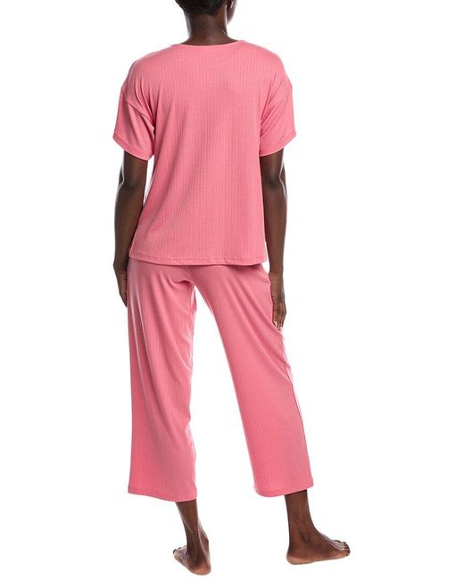 Natori Pink 2Pc Soothe Pajama Set