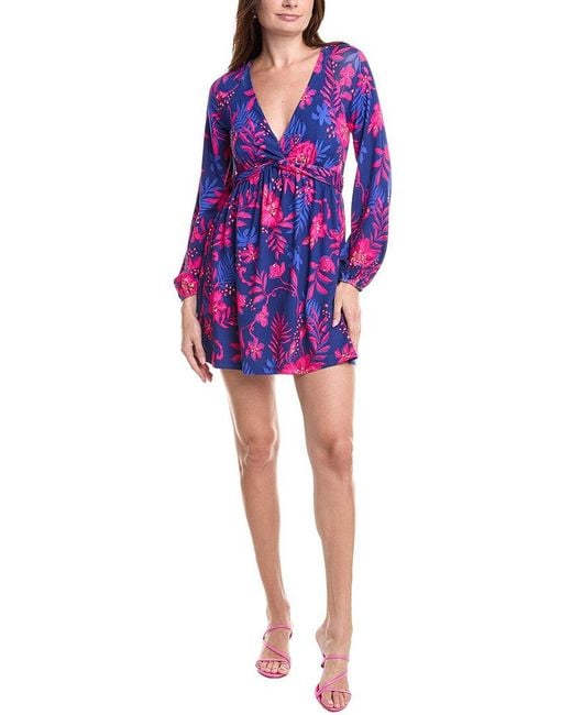 Lilly Pulitzer Purple Lorelai Skirted Romper