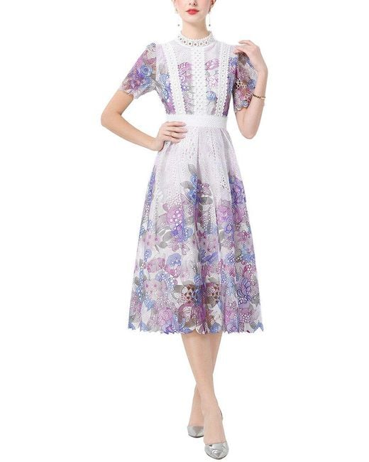 DZA Purple Midi Dress