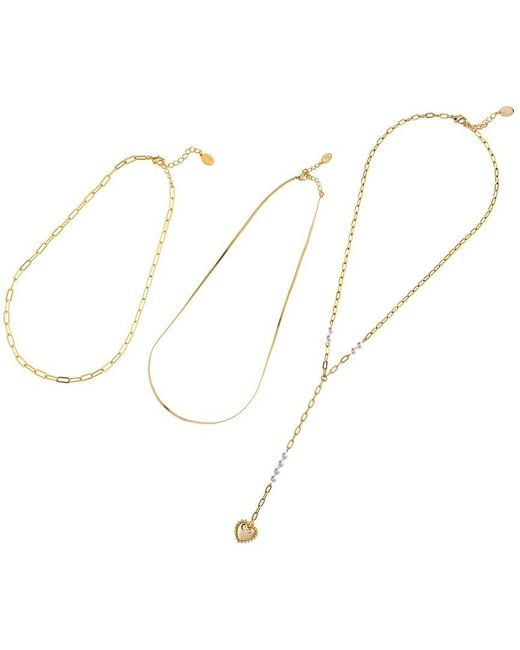 Rivka Friedman Metallic 18K Plated 2Mm Pearl Necklace