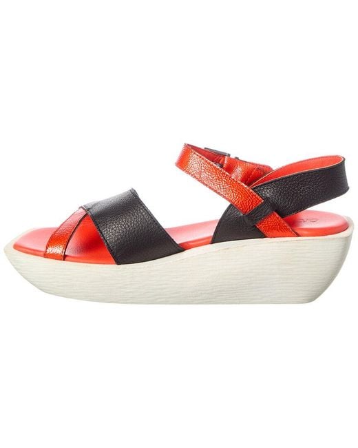 Arche Red Gimsao Leather Sandal