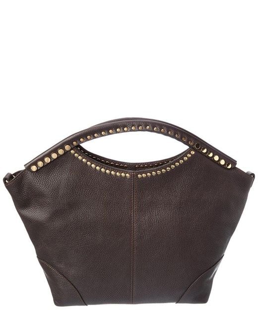 Isabella Rossetti Black Vera 27 Leather Tote