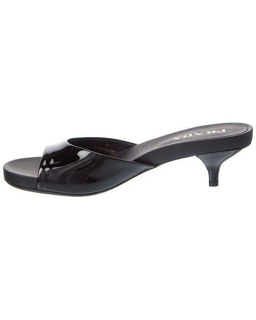 Prada Black Patent Mule
