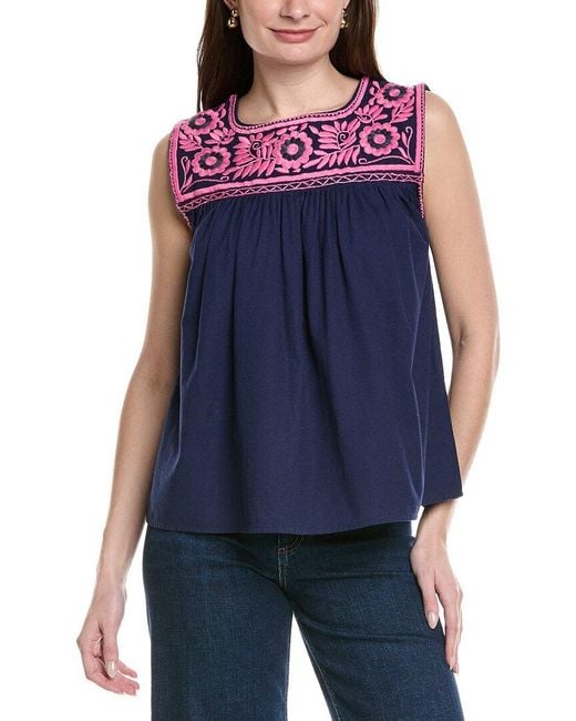 Frances Valentine Blue Jess Top
