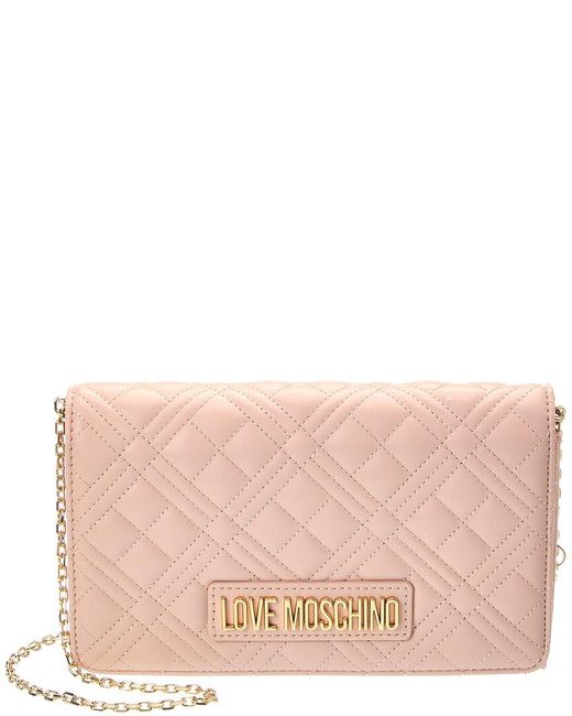 Love Moschino Pink Quilted Crossbody