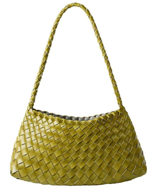 Ariele Tesoro Green Leather Shoulder Bag