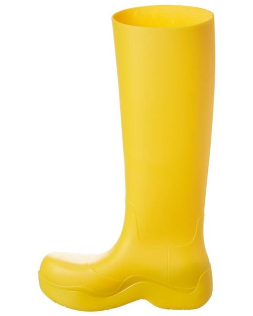 Bottega Veneta Yellow The Puddle High Rubber Boot
