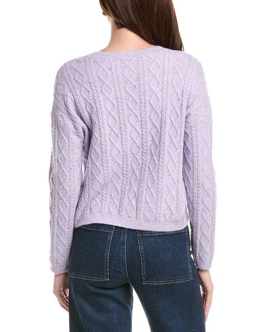 Cece Red Cable Stitch Sweater