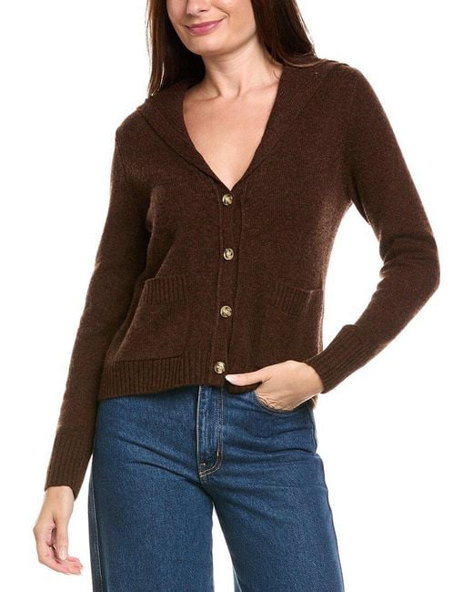 Kier + J Brown Kier + J Sailor Collar Wool & Cashmere-Blend Cardigan