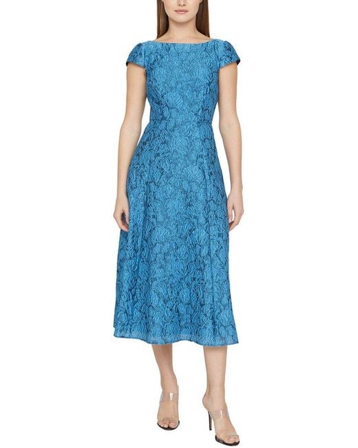 JS Collections Blue Zoey Cocktail Dress