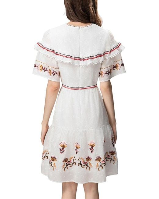 Adele Berto White Mini Dress