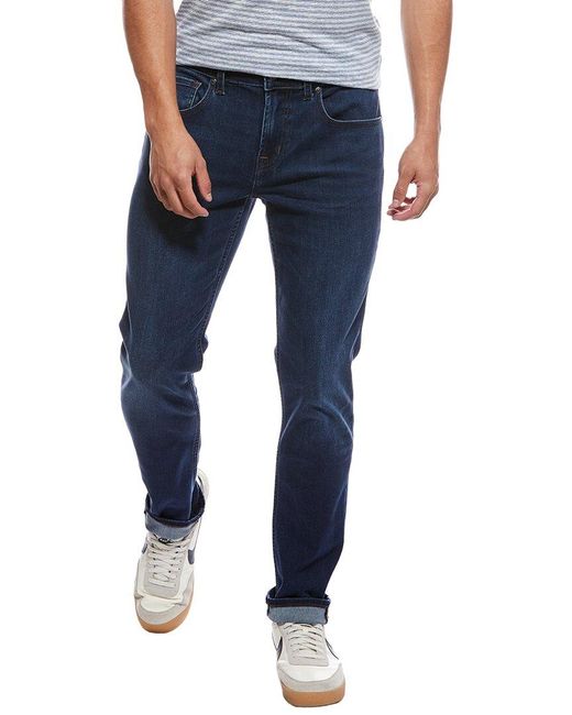 7 For All Mankind Blue Slimmy Tapered Warren Skinny Jean for men