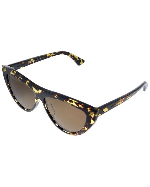 Bottega Veneta Brown Bv1018S 57Mm Polarized Sunglasses