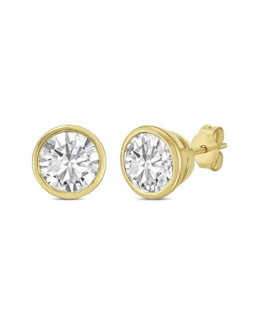 Diana M Metallic Diana M. 14K 1.50 Ct. Tw. Lab-Grown Diamond Stud Earrings