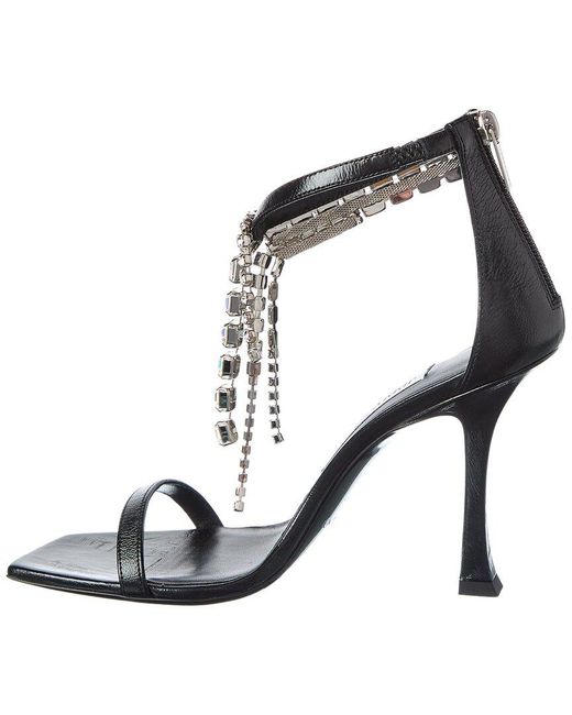 Jimmy Choo Metallic Verity 100 Leather Sandal